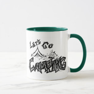 Gelassen uns gehen Campings-Entwurf im Freien Tasse