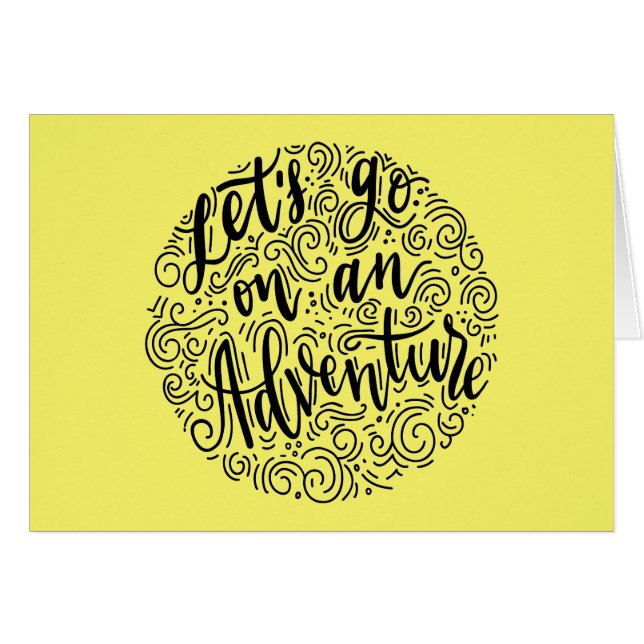 Gelassen uns gehen Sie auf ein Abenteuer (Vorderseite (Horizontal))