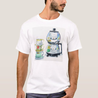 Gelassen uns haben Sie eine andere Schale des T-Shirt