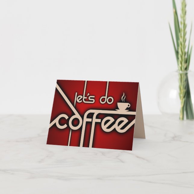 gelassen uns Kaffee tun! Karte (Vorderseite)