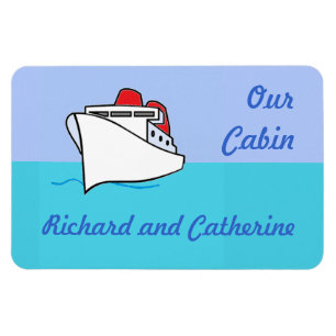 Gelassen uns kreuzen personalisierte Stateroom Magnet