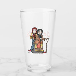 Gelassen uns Kuchen-ukrainische Volkskunst Glas