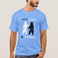 Gelassen uns machen Sie ein Panda-Shirt lustigen
