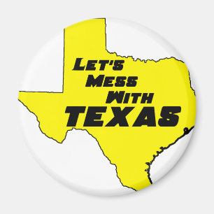 Gelassen uns mit Texas-Gelb verwirren Magnet