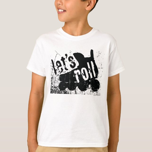 Gelassen uns rollen (Rollen-Hockey) T-Shirt (Vorderseite)