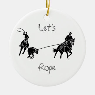 Gelassen uns Rope Keramikornament