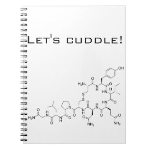 Gelassen uns streicheln! Oxytocin Notizblock