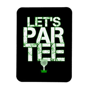 Gelassen uns T-Shirt-Golf-lustiges Golf spielendes Magnet