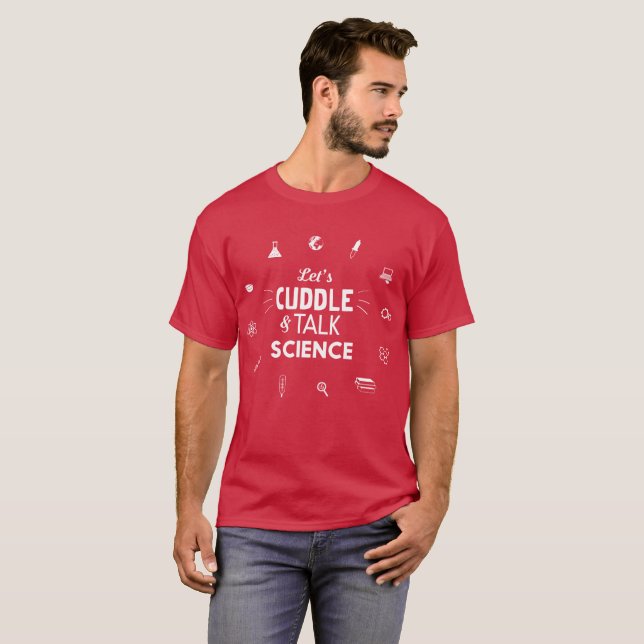 Gelassen uns Wissenschafts-Labrador-Spaß T-Shirt (Vorne ganz)