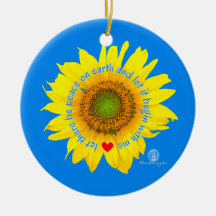 gelassen Weltfrieden - Sonnenblume