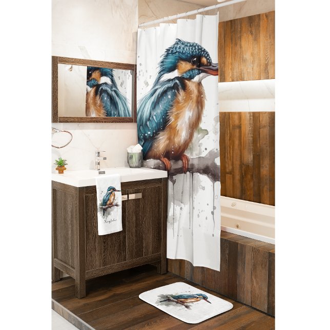 Gelassenheit des Kingfisher Duschvorhang (Von Creator hochgeladen)