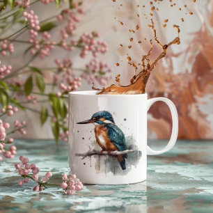 Gelassenheit des Kingfisher Kaffeetasse
