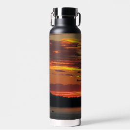Gelassenheit Gebet Orange Sonnenuntergang Landscha Trinkflasche