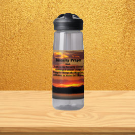 Gelassenheit Gebet Orange Sonnenuntergang Landscha Trinkflasche