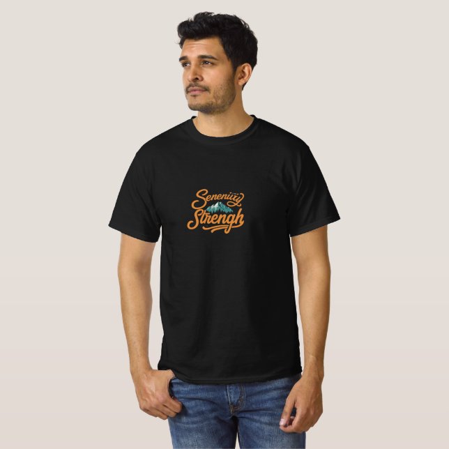 Gelassenheit in Stärke: ruhiges Power T-Shirt (Vorne ganz)
