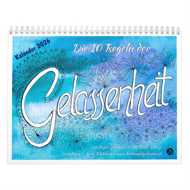 Gelassenheit Kalender 2026 (Titelbild)