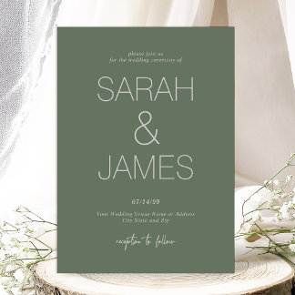 Gelassenheit | Saubere Typografie bei Pine Green W Einladung