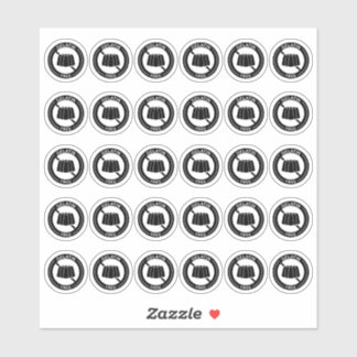 Gelatin Free Wedding Place Card Mini Food Allergy Aufkleber