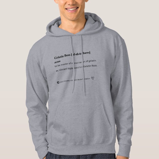 Gelatine Boss für Vincent Kajderowicz hoodie (Vorderseite)