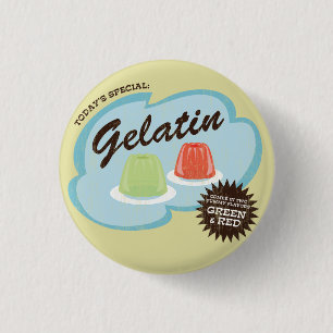 Gelatine-(in den grünen u. roten Aromen) Retro Button