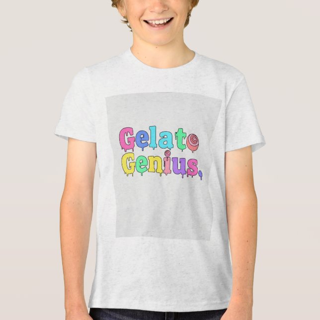 Gelato Genius. Tri-Blend Shirt (Vorderseite)