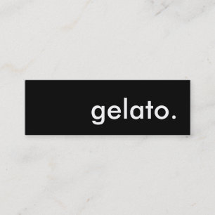 Gelato. Mini Visitenkarte