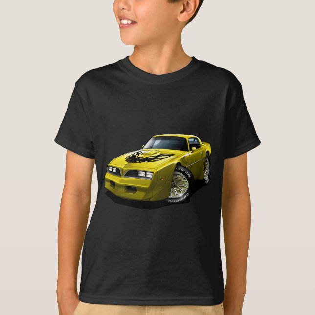 Gelb 1977-78 Transportes morgens T-Shirt (Vorderseite)