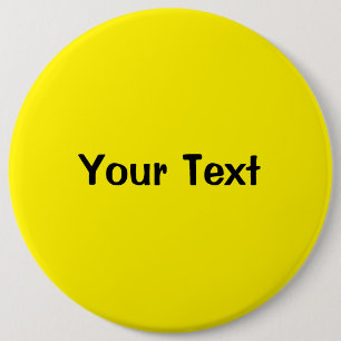 Gelb 6" Vorlage für benutzerdefinierte Texttasten Button