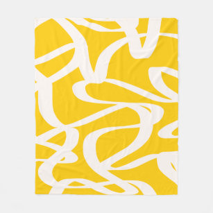 Gelb abstrakt fleecedecke