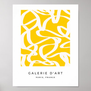 Gelb abstrakt poster