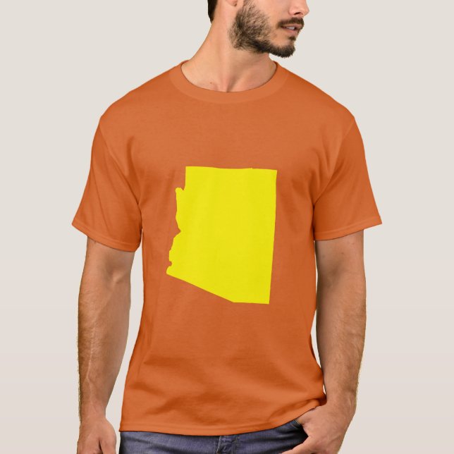Gelb Arizona T-Shirt (Vorderseite)