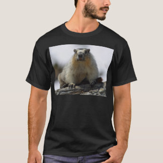 Gelb aufgeblähtes Murmeltier T-Shirt