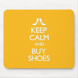 Gelb behalten ruhig und kaufen Schuhe Mousepad