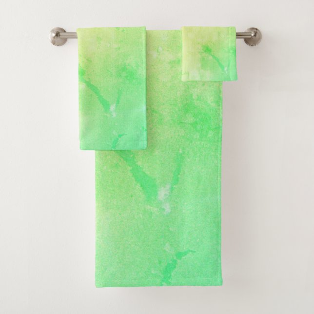 Gelb bis Grün Ombre Typ Badhandtuch Set (Insitu)