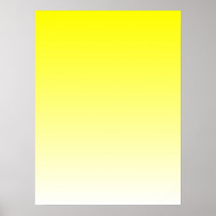 Gelb bis weiß glänzend poster