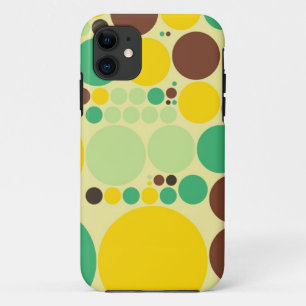 Gelb, blau, Brown-Tupfen-nahtloses Muster Case-Mate iPhone Hülle