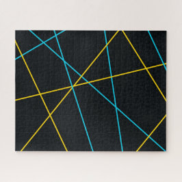 Gelb, blau, cool, trendig, urbane, moderne Linien