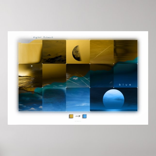gelb —> blau poster (Vorne)