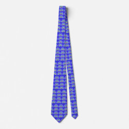 Gelb, blau und Lila Krawatte