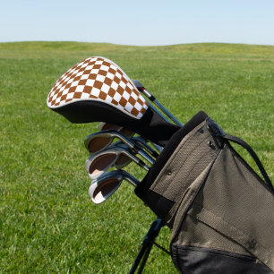 Gelb braun und weiß golf headcover