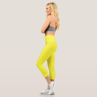 gelb capri leggings