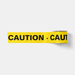 Gelb 'CAUTION Satinband