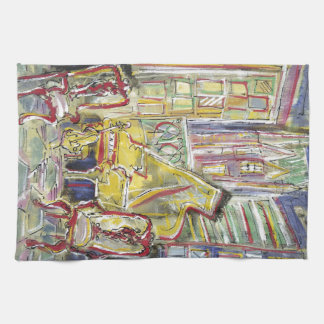 Gelb, Cello Geschirrtuch