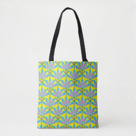 Gelb der Serie Retro Floral Tasche