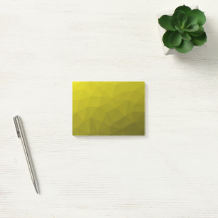 Gelb-dunkler Ombre-Verlaufsverlauf geometrisches M Post-it Klebezettel