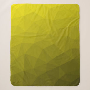 Gelb-dunkler Ombre-Verlaufsverlauf geometrisches M Sherpadecke