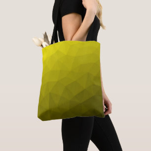 Gelb-dunkler Ombre-Verlaufsverlauf geometrisches M Tasche