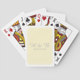 Gelb einfach elegant Spielkarten