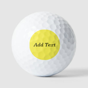 Gelb Erstellen Sie Ihren eigenen Text Golfball