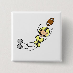 Gelb Figur Fußball Button